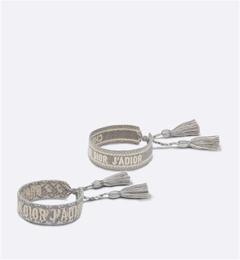 gray dior oblique embroidery|Christian Dior Bracelet Set Gray Dior Oblique embroidery.